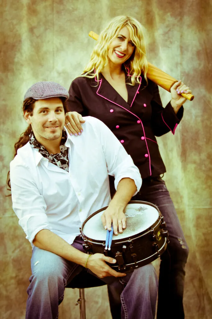 Kevin Boisset, the drummer of The Cook & The Drummer